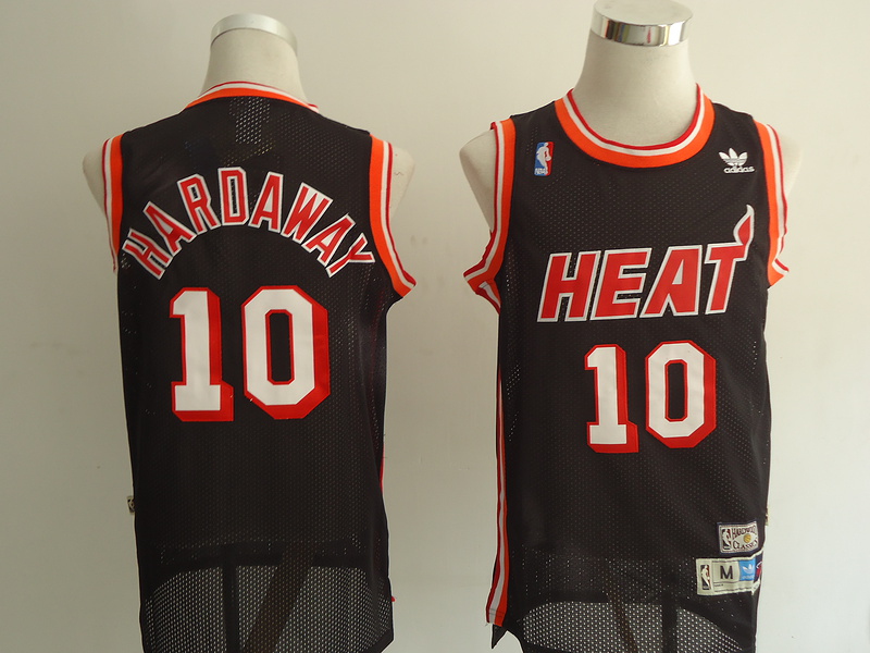 NBA Miami Heat 10 Tim Hardaway Swingman Throwback Black Jersey
